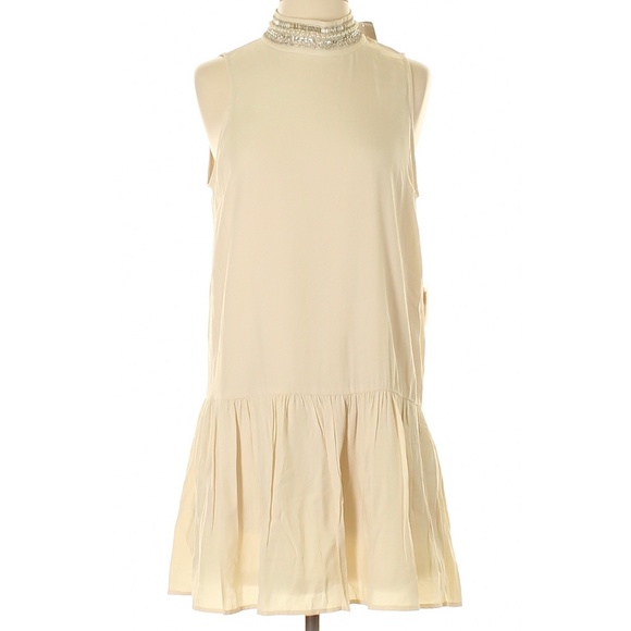 Forever 21 Beaded Neck Drop Waist Cocktail Dress - Picture 1 of 5